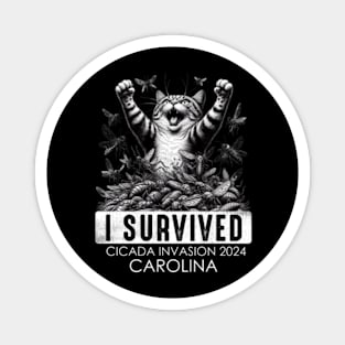 Carolina Cicada Invasion Survivor Funny Cat Magnet